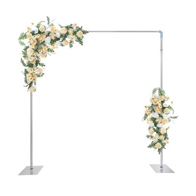 10ft x 10ft Backdrop Stand Gold Backdrop Frame Portable Adjustable Photo Backdrop Stand Pipe Backdrop Stand Heavy Duty with Base Background Stand for Wedding Birthday Parties Banquet Decorations