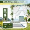 10ft x 10ft Backdrop Stand Gold Backdrop Frame Portable Adjustable Photo Backdrop Stand Pipe Backdrop Stand Heavy Duty with Base Background Stand for Wedding Birthday Parties Banquet Decorations view 4