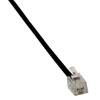 Yuly Black 4P4C RJ9 Extension Cable Male to Female Converter Adapter Extender Extension Cable for Telephone Splitter Rj9 Male to Female Adapter view 3