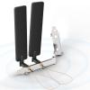 Bingfu Tri-Band WiFi 2.4GHz 5GHz 6E Wifi6 Antenna & 8inch Cable with Slot Bracket for WiFi Router Wireless Mini PCI Express PCIE Network Card Adapter view 1