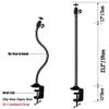 AceTaken Brio 101 Webcam Stand, Magnetic Webcam Clamp Mount Holder Compatible with Logitech Brio 101 100/Brio 301 300/Brio 501 500/Brio 4K/C270/C310 webcams view 2