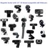 AceTaken Brio 101 Webcam Stand, Magnetic Webcam Clamp Mount Holder Compatible with Logitech Brio 101 100/Brio 301 300/Brio 501 500/Brio 4K/C270/C310 webcams view 3