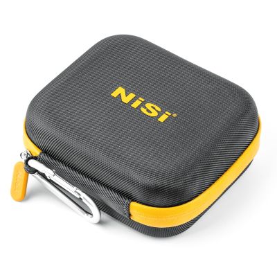 NiSi - Caddy II Circular Filter Case, Portable and Lightweight Camera Lens Pouch for 8 Filters, Fits Up to 95mm, Waterproof and Shockproof, Larger Opening Lens Bag, Caddy Case with Metal Hanging Clip