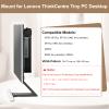 2 Pack Mount for Lenovo Tiny VESA System Mounting Bracket Wall VESA and Under Desk Mini PC Mount for Lenovo ThinkCentre Tiny Desktops M600 M700 M700z M715q M800z M900 M900x M900z view 2