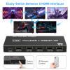 8K HDMI Switcher 5 in 1 Out, HDMI Splitter with IR Remote Switcher Selector Box Support 8K@60Hz 4K@120Hz, HDMI 2.1 Switch Compatible with PS 5/4/3 Xbox Switch Roku TV Fire Stick view 4
