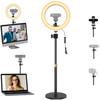 C920x Magnetic Webcam Light with Stand,10 Inch Ring Light with Adjustable Desktop Holder Compatible with Logitech C920s StreamCam C922x C930e C925e C615 Brio 501 301 101 Brio 4K C270 C310 webcams view 1