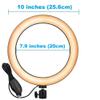 C920x Magnetic Webcam Light with Stand,10 Inch Ring Light with Adjustable Desktop Holder Compatible with Logitech C920s StreamCam C922x C930e C925e C615 Brio 501 301 101 Brio 4K C270 C310 webcams view 4