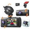 2025 Dash Cam, 3 Channel Dash Cam Front and Rear Inside, Interior Car Camera, 2.5K/1440P Single Fr,Fr+Interior, Front+Rear Dash Camera for Cars Taxi with Night Vision, Parking Monitor 1S Recording view 1