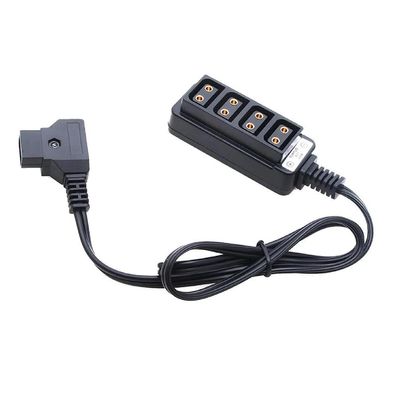 Acinkeety Soft Flexible Cable for V-Mount Battery D-TAP Out to 4 D-tap Female Splitter Cable D-tap Fourway Splitter Adapter D Tap Charger Connector Male to Female