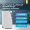 SSK 4TB Personal Cloud Network Attached Storage Support Wireless Remote Access, Home Office NAS Storage with 4T Hard Drive Included for Phone, Tablet, Laptop Auto-Backup, Wired Ethernet Only,No WiFi view 2