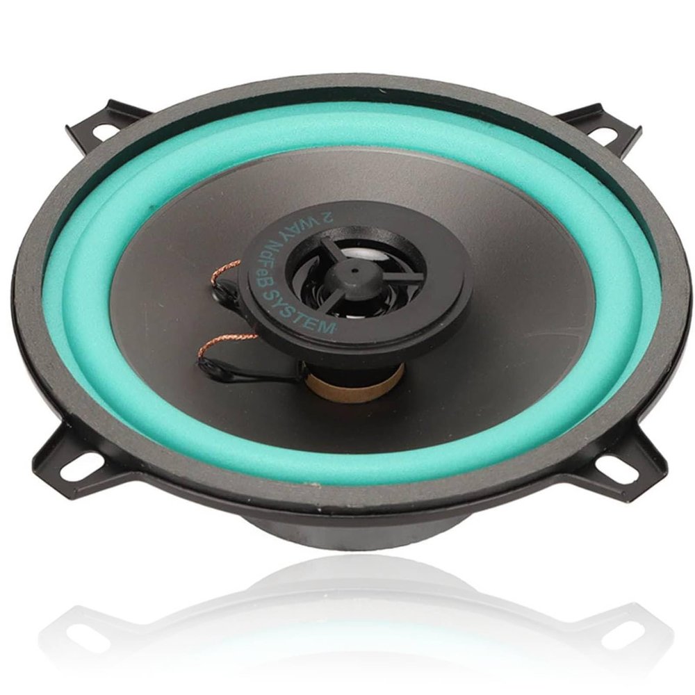 ASHATA Car Sound Speaker 100W, 5 Inch 2 Way Coaxial Car Speaker for All Car Sound Systems, Mid Range Stereo Sound, Premium Voice Coil qb7301wicn