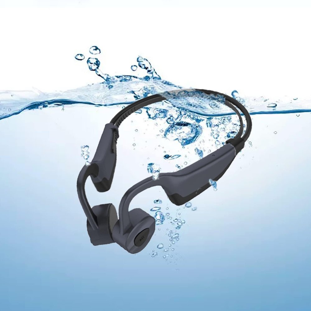 Waterproof Headphones for Swimming Bone Conduction Headphones Running,High Capacity,Swimming 32GB MP3 IPX8 Waterproof Lightweight for Bluetooth Earphones Stable to wear Bluetooth 5.3