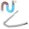 KJAOYU Expandable Flexible U-Trap Pipe,Bathroom Flexible Sink Drain Pipe - Corrugated U Shape, No Odor, Brass Wash Basin Sink Drain Tubing G1-1/4in view 3