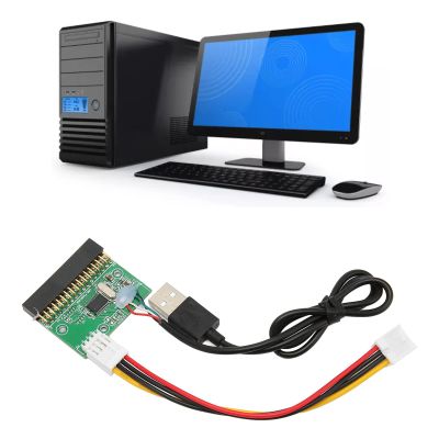 Gavigain Floppy Drive to USB Adapter,1.44MB 3.5in Floppy Drive Connector,34P to USB Cable Adapter PCB Board,Plug and Play 34 PIN to USB Cable Adapter for 1.44MB Floppy Drive