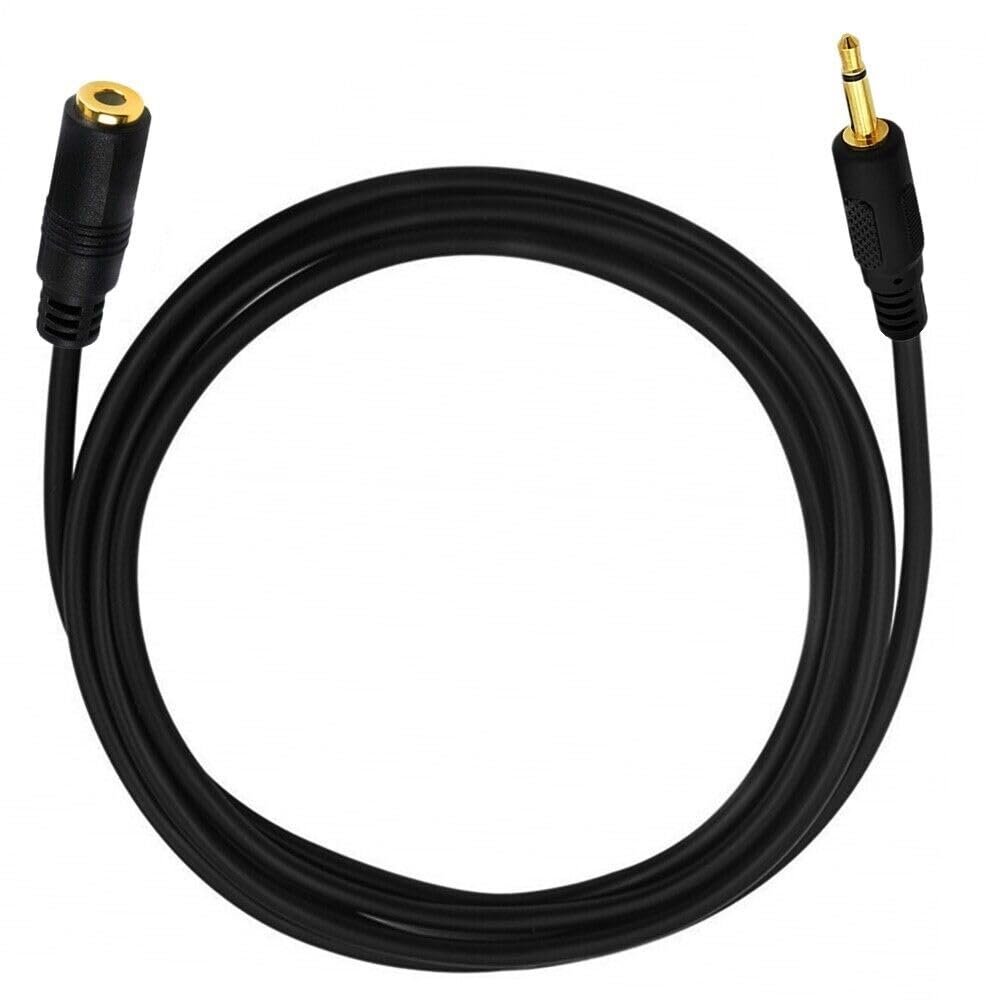 3.5mm 1/8" TS Monaural Mini Mono Audio Extension Connector Male to Female Cable