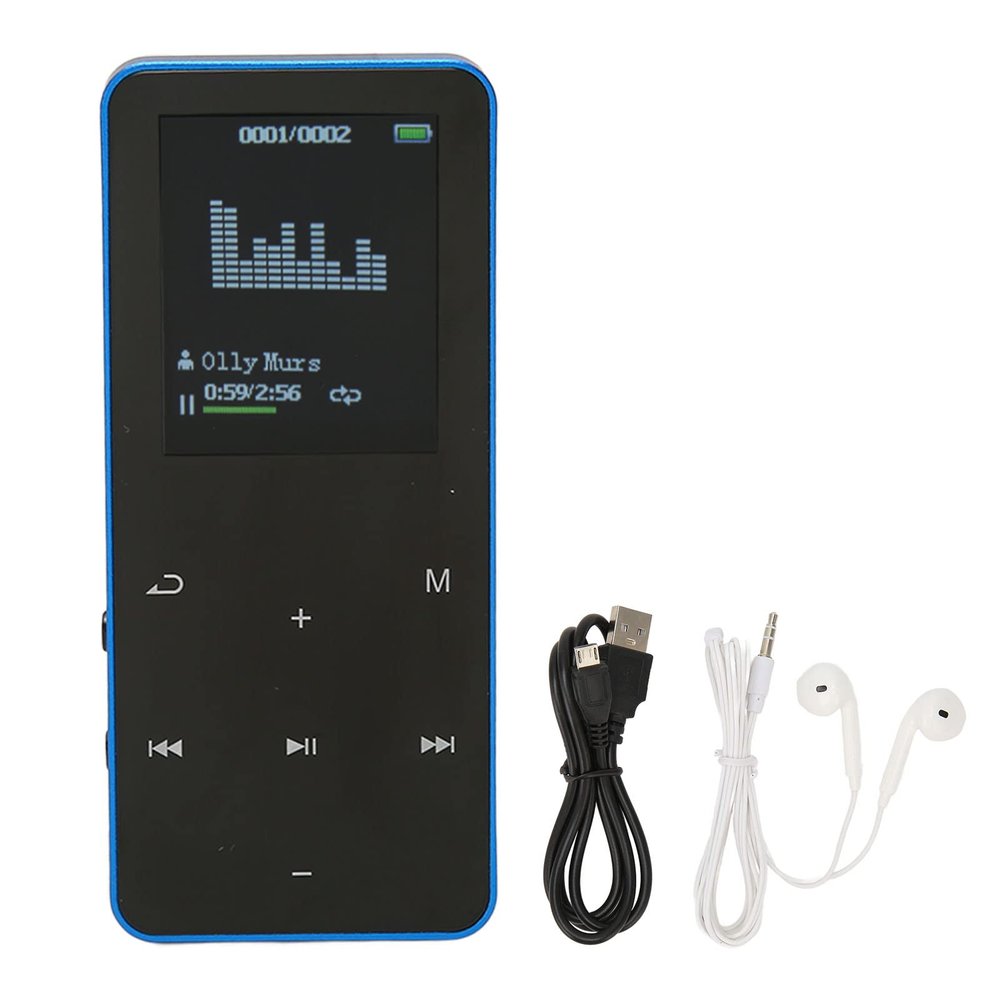 8G Wireless Connectivity 4.2MP4 Player 1.8 inch Screen Noise Reduction Lossless Player Portable MP4 Player, Portable MP4 Music Player with Translation Dictionary Power Handheld Music Player (blue)