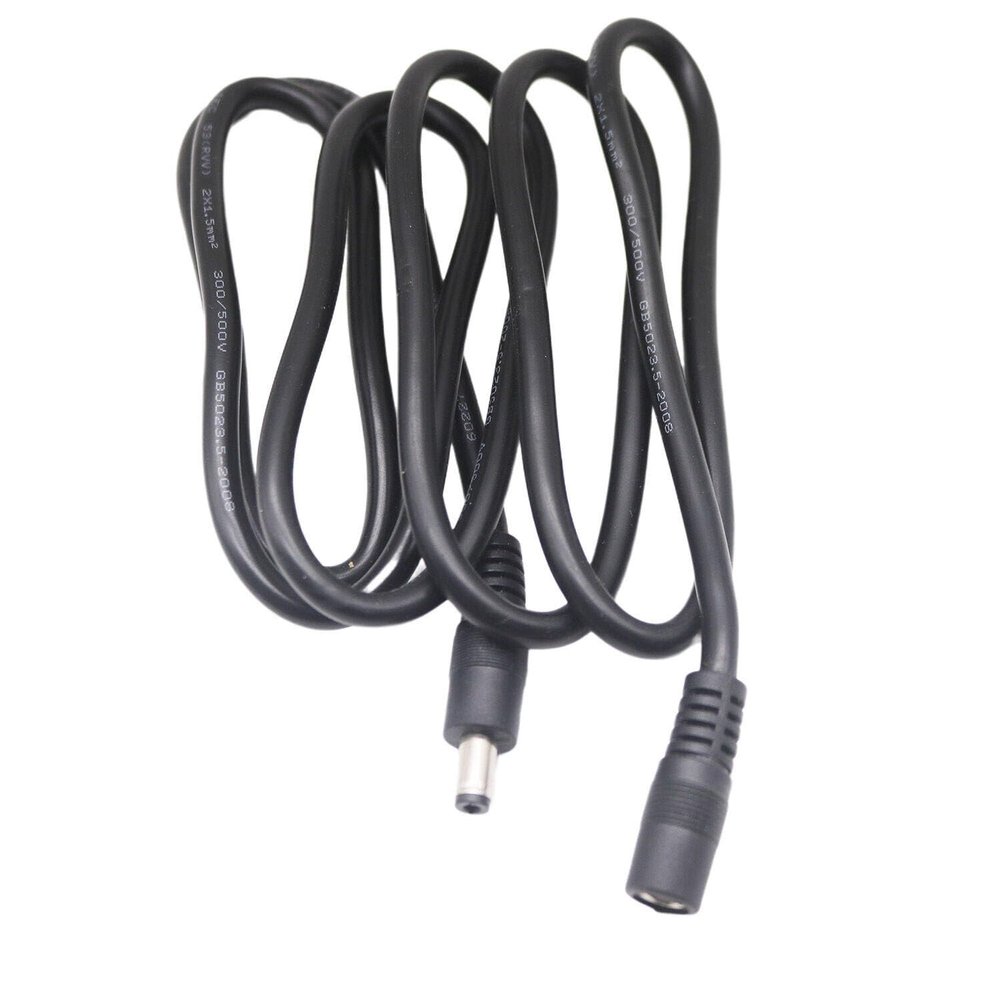 14AWG 5ft DC Extension Cable 5.5mm x 2.1mm Male to Female Power CCTV IP Camera