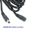 14AWG 5ft DC Extension Cable 5.5mm x 2.1mm Male to Female Power CCTV IP Camera view 2