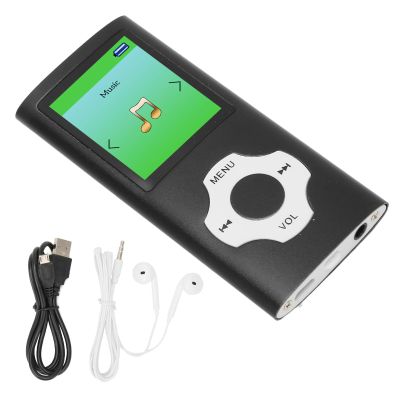 MP3 Music Player HD MP3 Player FM Radio with Recording Support 1.8-Inch LCD Screen Portable Music Player for Students Noise Cancelling Music Player(Black)