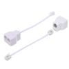 HAWAKA RJ11 Phone Splitter Modular Cable Phone Adapter,Telephone Cable Adapter,Telephone Adaptor Splitter Extension Cable RJ11 6P4C Male-2 Female Socket Telephone Extension Cable, Fax Machine view 1