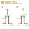 HAWAKA RJ11 Phone Splitter Modular Cable Phone Adapter,Telephone Cable Adapter,Telephone Adaptor Splitter Extension Cable RJ11 6P4C Male-2 Female Socket Telephone Extension Cable, Fax Machine view 2