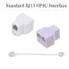 HAWAKA RJ11 Phone Splitter Modular Cable Phone Adapter,Telephone Cable Adapter,Telephone Adaptor Splitter Extension Cable RJ11 6P4C Male-2 Female Socket Telephone Extension Cable, Fax Machine view 3