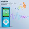 MP3 Music Player 1.8inch LCD Screen 64GB Noise Reduction Mini Portable Music Player Support Recording FM Radio for Students Kids Adults Sky Blue view 2
