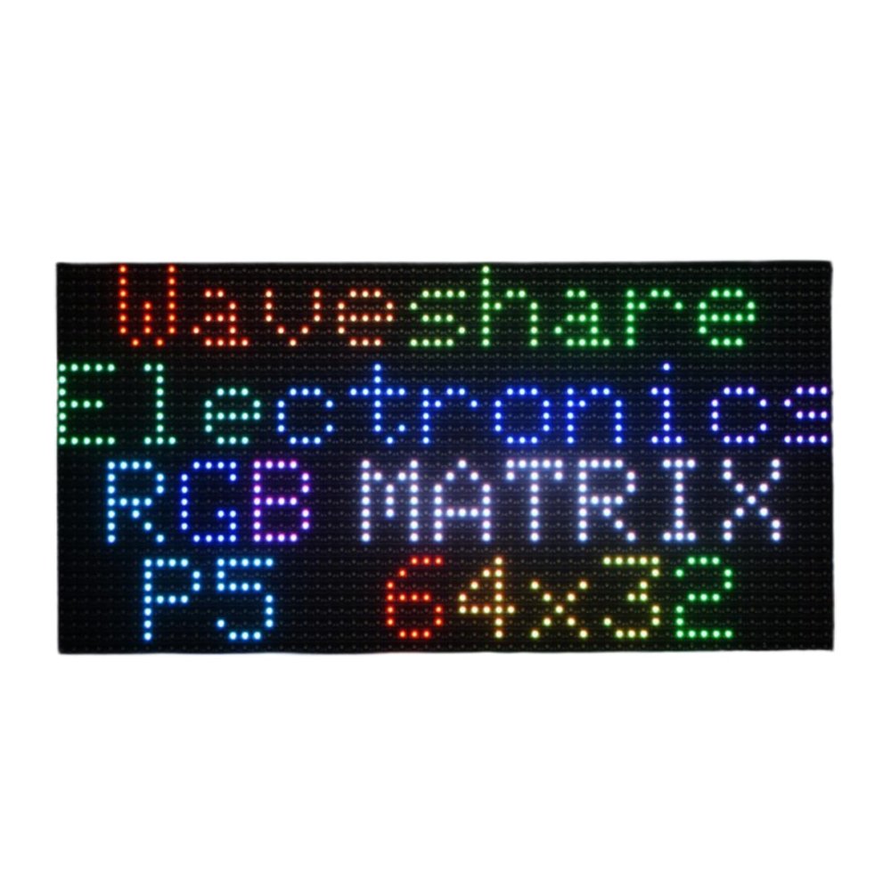TUOPUONE RGB Full-Color LED Matrix Panel Compatible with Raspberry Pi 320mm  160mm Dimensions 5mm Pitch 6432 Pixels Adjustable Brightness
