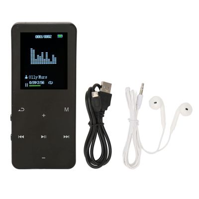 8G Wireless Connectivity 4.2MP4 Player 1.8 inch Screen Noise Reduction Lossless Player Portable MP4 Player, Portable MP4 Music Player with Translation Dictionary Power Handheld Music Player (black)