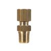 Homeplus+ 6jc120110701028 Compression Male Connector, Brass view 1