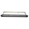 24 Port FTP Blank Network Patch Panel Rack Mounted 19 Inch Empty 1U with Tray for Cat 5e Cat 6 Keystone Jack Modular view 4