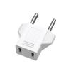 Strhowill (10Pcs) American to European Outlet Plug Adapter,EU Plug to USA Socket Travel Power Plug,European Round pin Plug to USA/Japan Socket Travel Convert Plug,EU 2 pin to USA 2 Hole (White) view 2