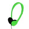 Maeline Bulk Classroom Student Headphones On Ear Stereo Headphones Adjustable Band & Foam Cushions for Kids Online Learning, Library, School, Airplane, Travel - 3.5mm Plug - 1 Pack - Green view 1