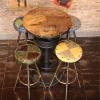 TRUKD Stools, High Stool Bar Kitchens Dining Chair Breakfast Stool | Seat Bar Chair Tall Stool Counter Chair Retro Barstool Design Adjustable Height (Color : C) view 2