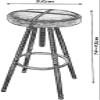 TRUKD Stools, High Stool Bar Kitchens Dining Chair Breakfast Stool | Seat Bar Chair Tall Stool Counter Chair Retro Barstool Design Adjustable Height (Color : C) view 3