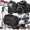 Canon EOS 2000D (Rebel T7) DSLR Camera with 18-55mm Lens Bundle, 2X 64GB Memory Cards, Case, Tripod, Filter Kit, Remote Shutter, Wide Angle, and Telephoto Auxiliary Lenses - Photography Kit (Renewed) view 1