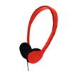 Maeline Bulk Classroom Student Headphones On Ear Stereo Headphones Adjustable Band & Foam Cushions for Kids Online Learning, Library, School, Airplane, Travel - 3.5mm Plug - 1 Pack - Red view 1