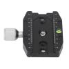 Quick Release Plate with Adapter, Aluminum Alloy Camera TripodHead Monopod, BubbleGauge, Easy to Use, and Anti Slip view 1