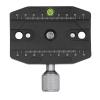 Quick Release Plate with Adapter, Aluminum Alloy Camera TripodHead Monopod, BubbleGauge, Easy to Use, and Anti Slip view 2