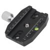 Quick Release Plate with Adapter, Aluminum Alloy Camera TripodHead Monopod, BubbleGauge, Easy to Use, and Anti Slip view 3