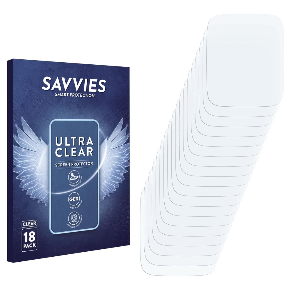savvies Screen Protector compatible with Fitpolo 208BT 1.7" Protection Film Clear 18-Pack