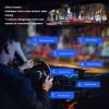 9in Rear View Mirror Car Recorder, Dual Recording, Connect, 170 Degrees Wide Angle, Voice Control, Night (K66) view 4