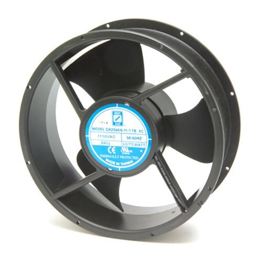 OA254AN-22-1WB, AC Fan, Rd 254x89mm 230VAC 700CFM Ball, 2Wires