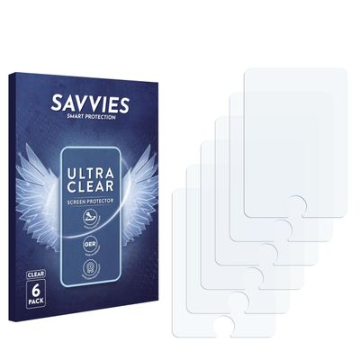 Savvies Screen Protector Compatible with AGPtek M1PL Protection Film Clear 6-Pack