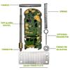 Trip Alarm Co. 12 Gauge Perimeter Trip Wire Alarm  US Patented Quad 3.0 360 Coverage Camping Alarm System in Camouflage  Early Warning Security Device System for Camping and Property Safety view 2