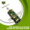 Trip Alarm Co. 12 Gauge Perimeter Trip Wire Alarm  US Patented Quad 3.0 360 Coverage Camping Alarm System in Camouflage  Early Warning Security Device System for Camping and Property Safety view 3