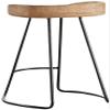 TRUKD Stools,Bar Stool Barstool Wooden Iron Breakfast Dining Stool Ergonomic Seat for Kitchen Bar Counter Home Commercial Chair High Stool 65Cm (Size : Height 55Cm) view 1