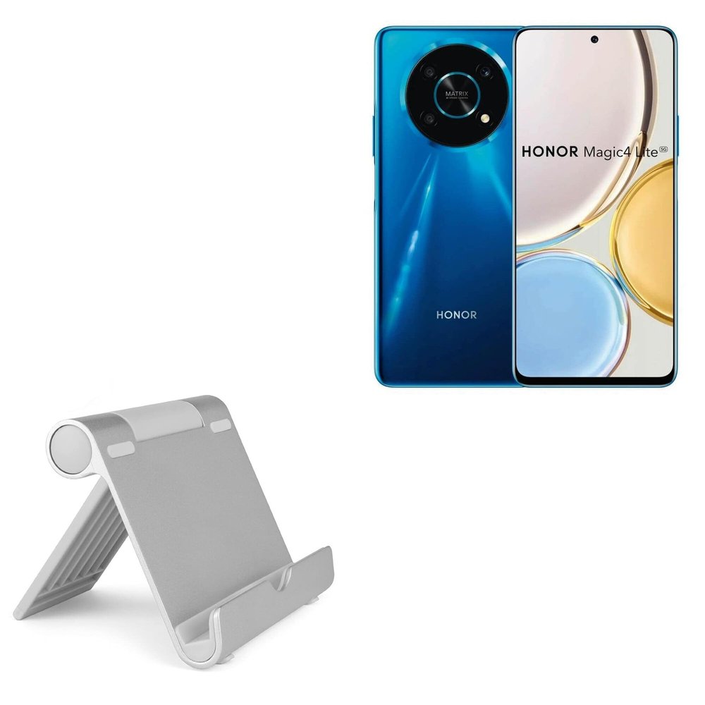 BoxWave Stand and Mount Compatible with Honor Magic4 Lite - VersaView Aluminum Stand, Portable, Multi Angle Viewing Sturdy