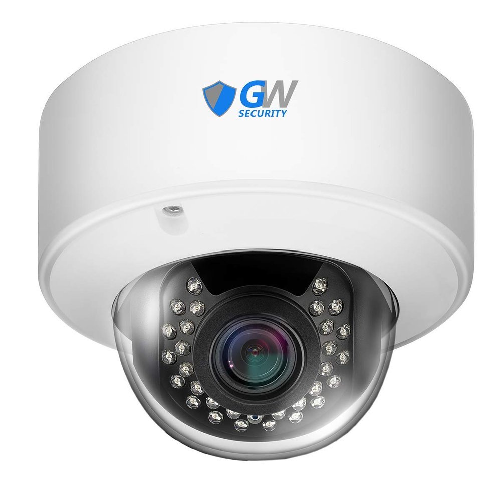 GW Security 4K 8MP Outdoor/Indoor 2.8-12mm Varifocal Lens PoE IP Microphone Dome Security Camera (GW8071MIC)