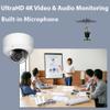 GW Security 4K 8MP Outdoor/Indoor 2.8-12mm Varifocal Lens PoE IP Microphone Dome Security Camera (GW8071MIC) view 3
